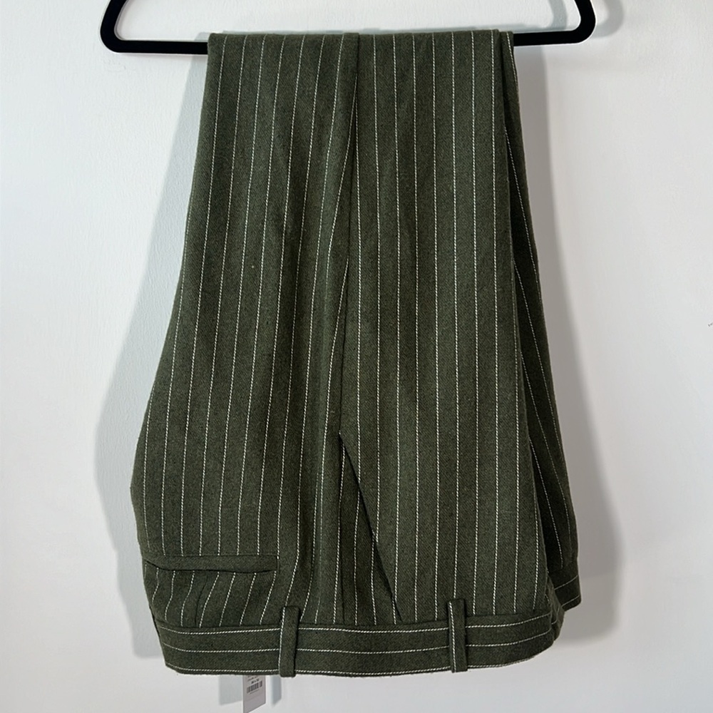 GALLERY DEPT. Pinstripe Pants Dark Green - Picture 9 of 11